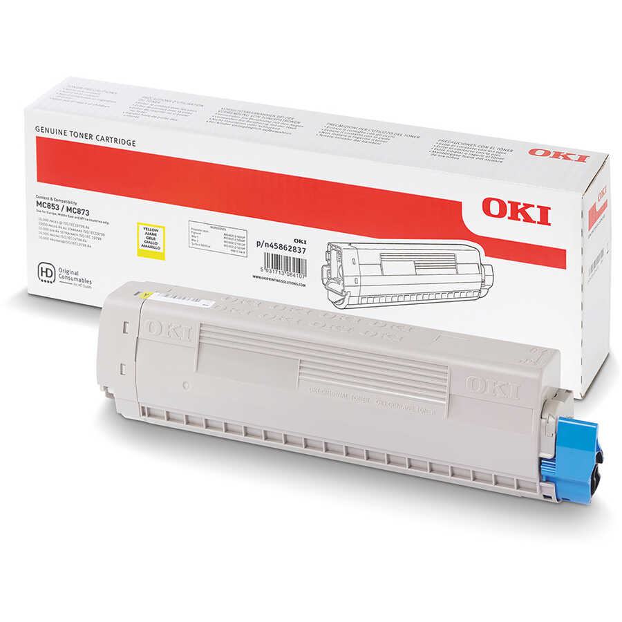 OKI 45862837 SARI TONER - MC853 - MC873- MC883 7.300 SAYFA