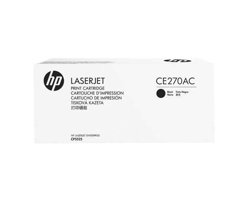 HP CE270AC SOZLESMELI SIYAH TONER KARTUS (650A)