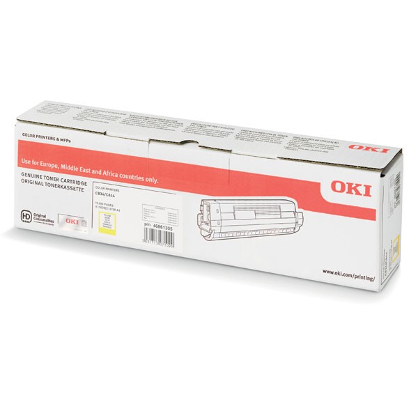 OKI 46861305 TONER-Y-C834/C844-10K SARI TONER 10.000 SAYFA