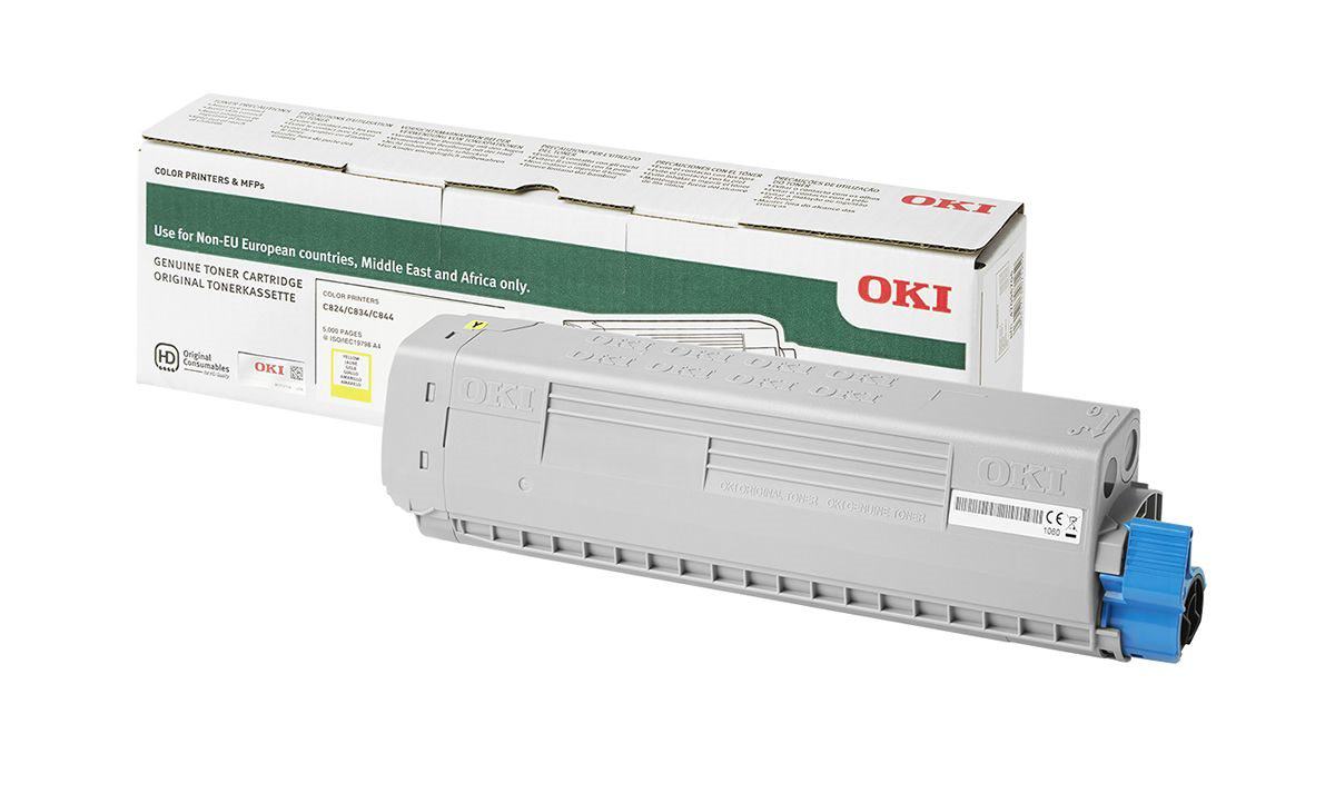 OKI 47095705 TONER-Y-C824-C834-C844-5K SARI TONER 5000 SAYFA