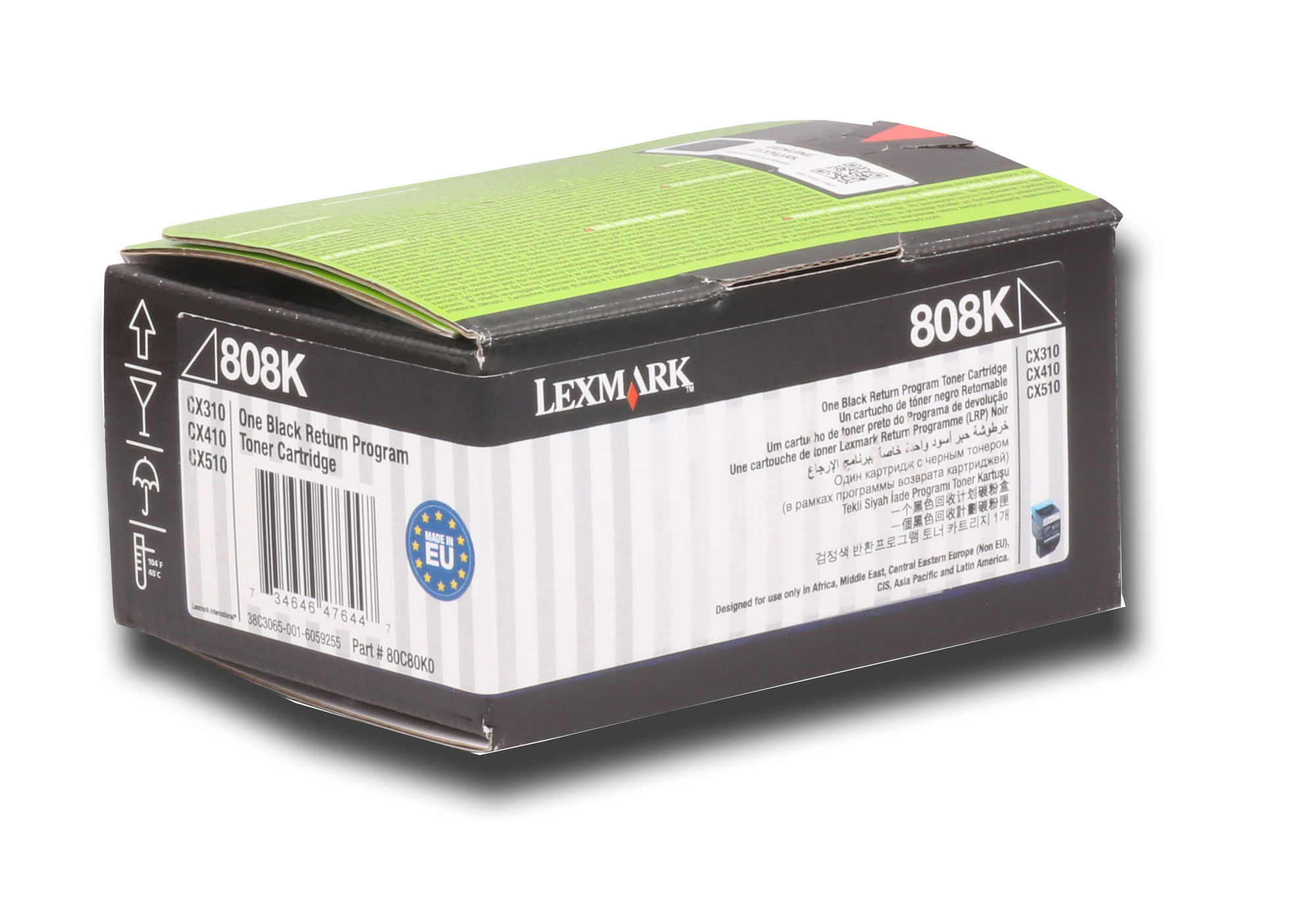 LEXMARK 80C80K0 1.000 SAYFA BLACK SIYAH TONER CX310-410-510 808K