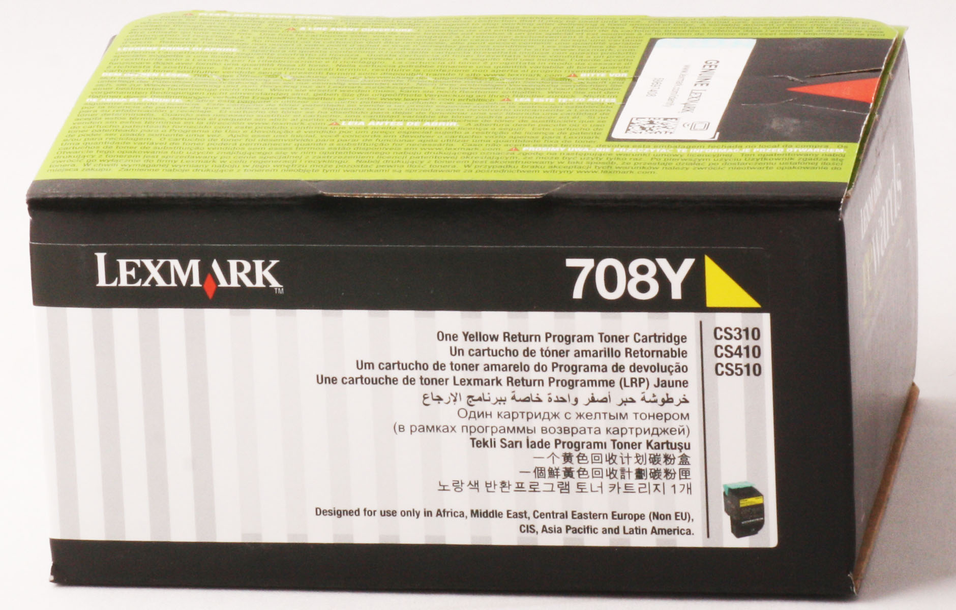 LEXMARK 70C80Y0 1.000 SAYFA YELLOW SARI TONER CS310-410-510 708Y