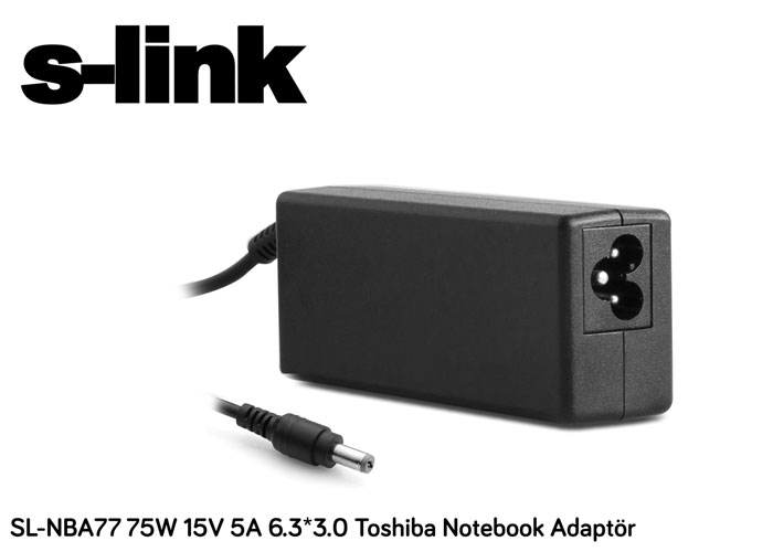 S-LINK SL-NBA77 75W 15V 5A 6.3-3.0 NOTEBOOK ADAPTORU