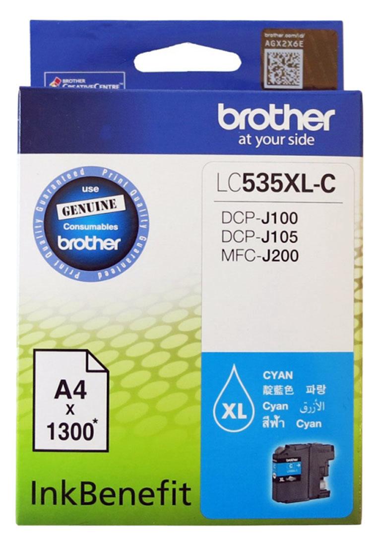 BROTHER LC535XLC CYAN MAVI 1.300 SAYFA KARTUS DCP-J105 MFC-J200