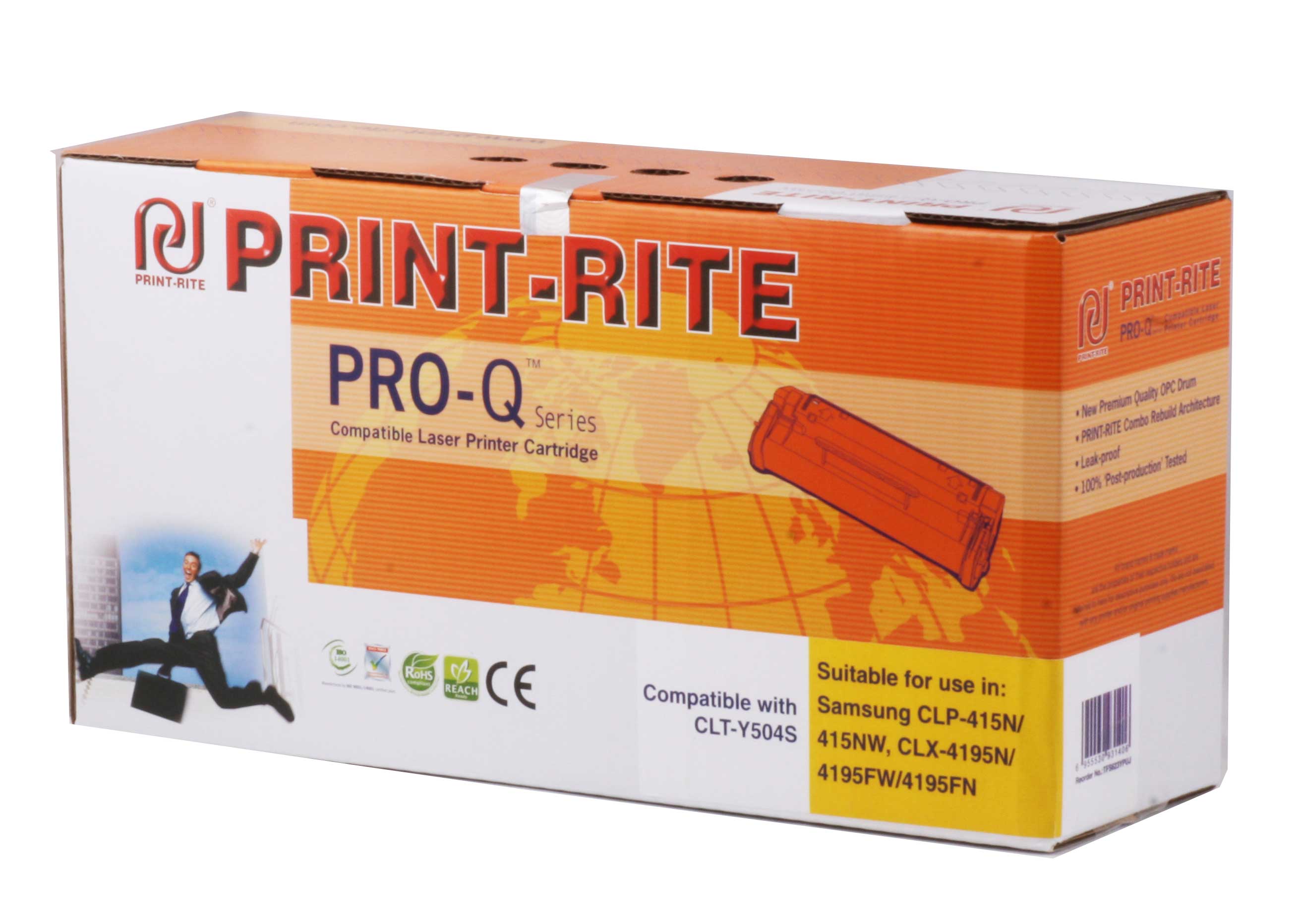 PRINT-RITE SAMSUNG Y504 YELLOW SARI MUADIL TONER 2.500 SAYFA  SL-C1810W SL-C1860FW