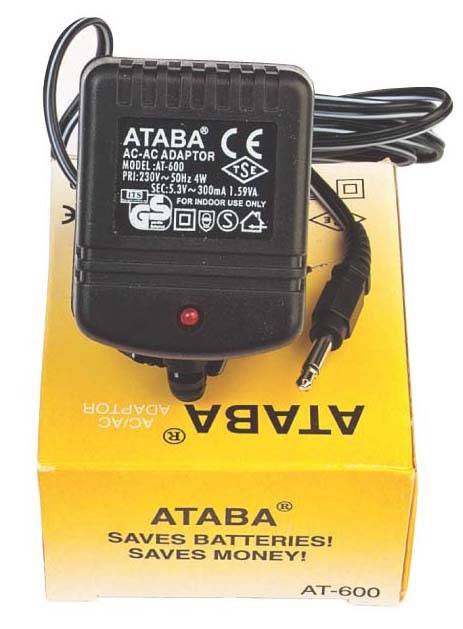 ATABA AT-600 3W, 5.3V 300MAH AC-AC SUPURGE ADAPTOR