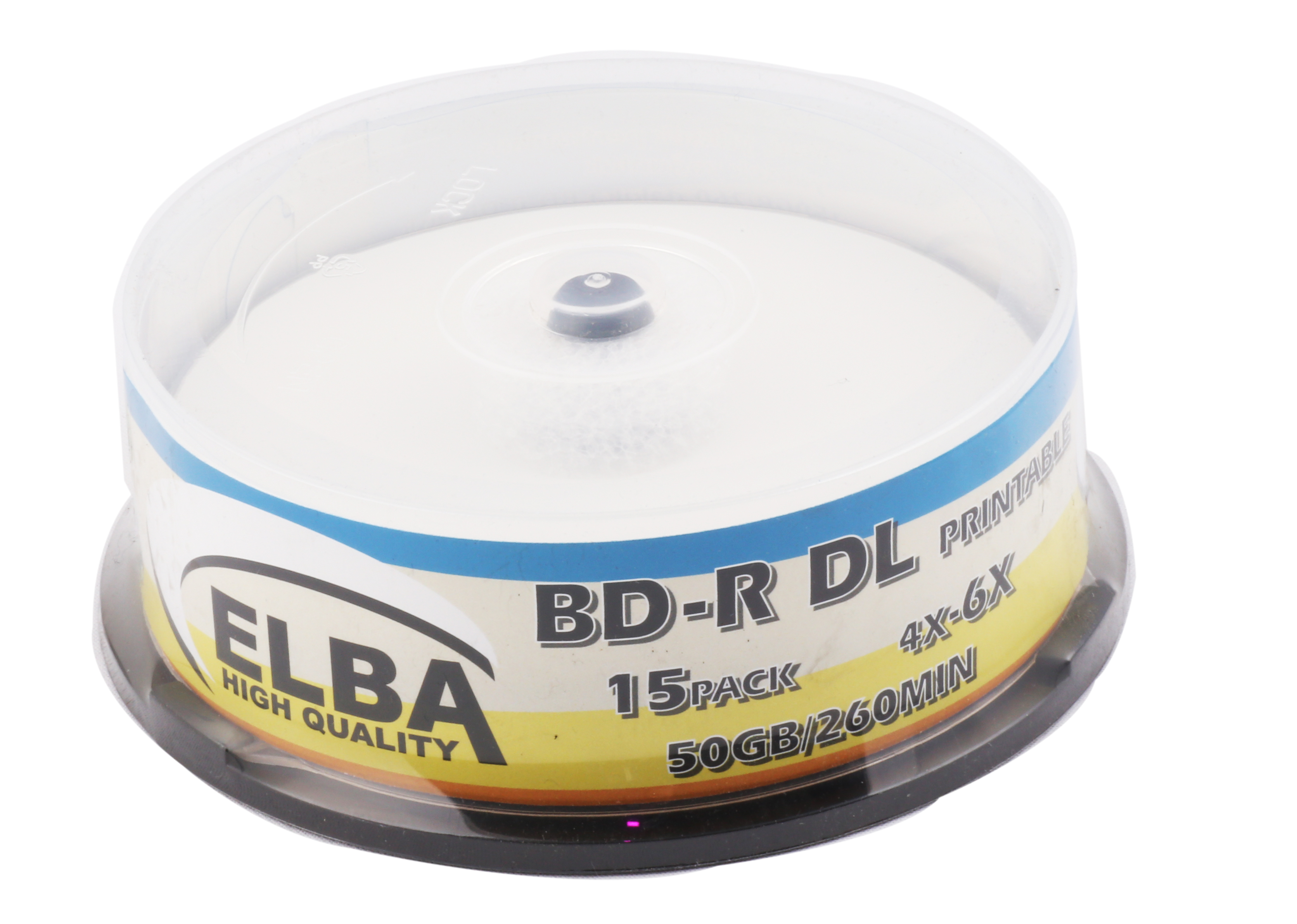 ELBA BLU-RAY BD-R 6X 50GB 15LI CAKE BOX PRINTABLE