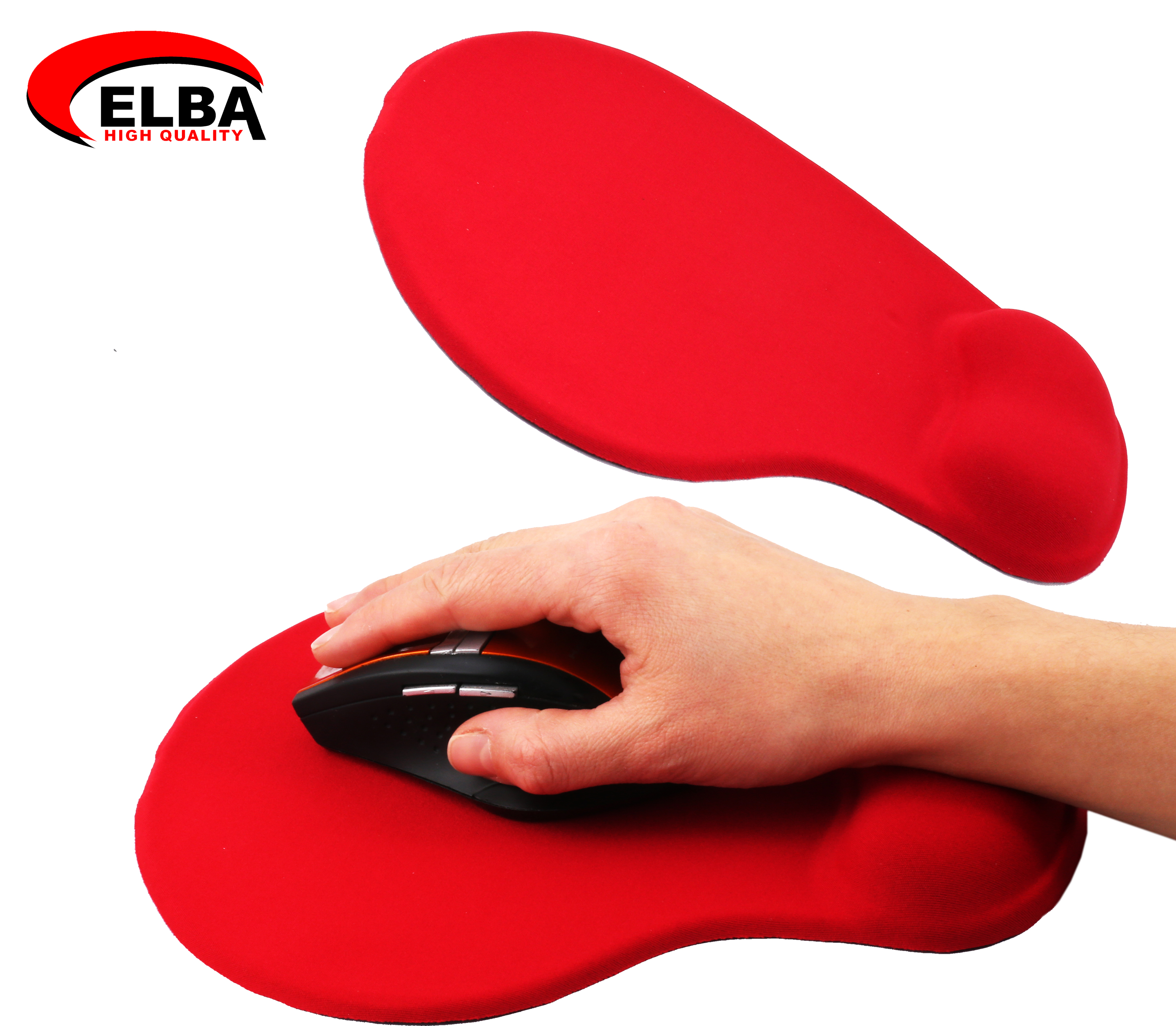 ELBA K06152 BILEKLIKLI JEL MOUSE PAD KIRMIZI