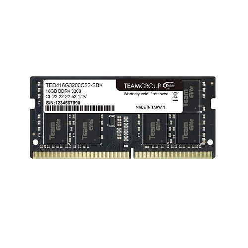 16 GB DDR4 3200 MHZ SODIMM TEAM ELITE TED416G3200C22-S01