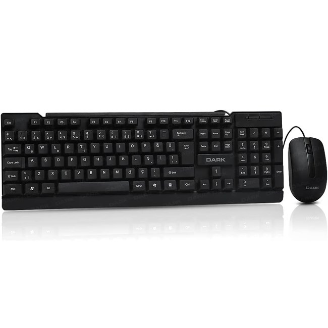 DK-AC-KM1060 DARK DK-AC-KM1060 USB SIYAH OFIS TIP KM SET