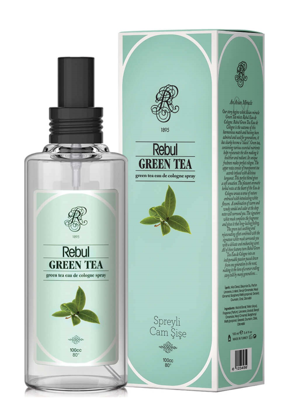 REBUL GREEN TEA 125 ML SPREYLI KOLONYA