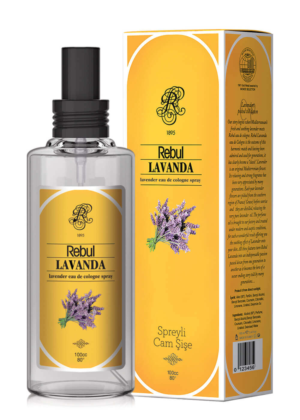 REBUL LAVANTA 100 ML SPREYLI KOLONYA