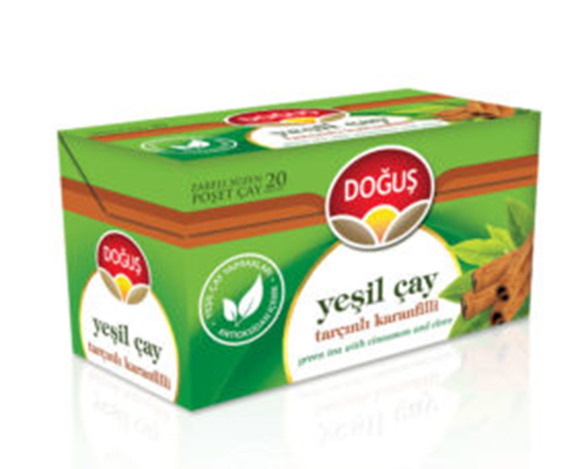 DOGUS YESIL CAY TARCINLI KARANFILLI POSET CAY 20X1.75G