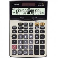 CASIO DJ-240D PLUS ISLEM KONTROLLU 14 HANE MASA USTU HESAP MAKINESI