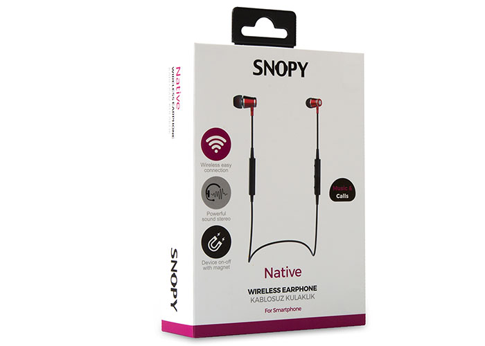 SNOPY SN-BT175 MOBIL TELEFON UYUMLU MANYETIK KONTROLLU BLUETOOTH KULAKLIK