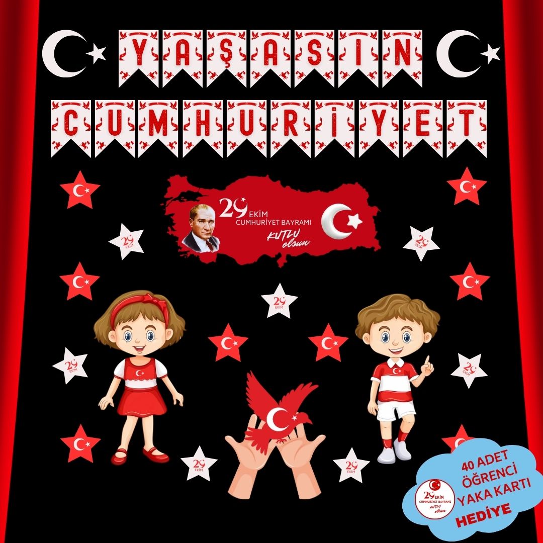 Yaşasın Cumhuriyet Bristol Baskı Pano