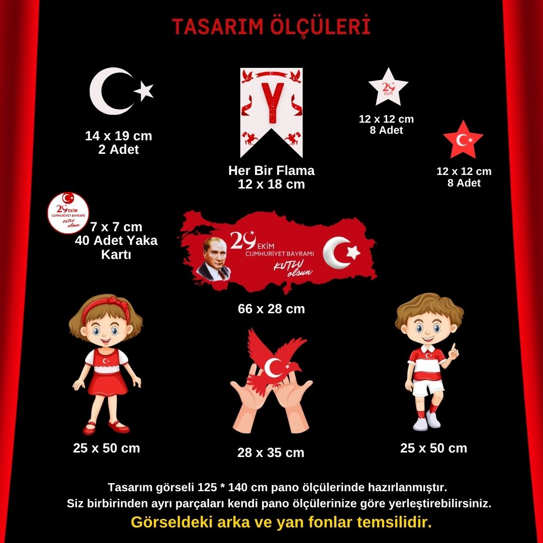 Yaşasın Cumhuriyet Bristol Baskı Pano
