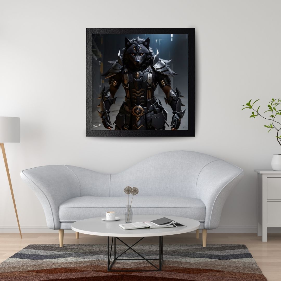 WOLF TRANSFORMATION 60x60 8684660336543 PVC ÇERÇEVESİZ TABLO