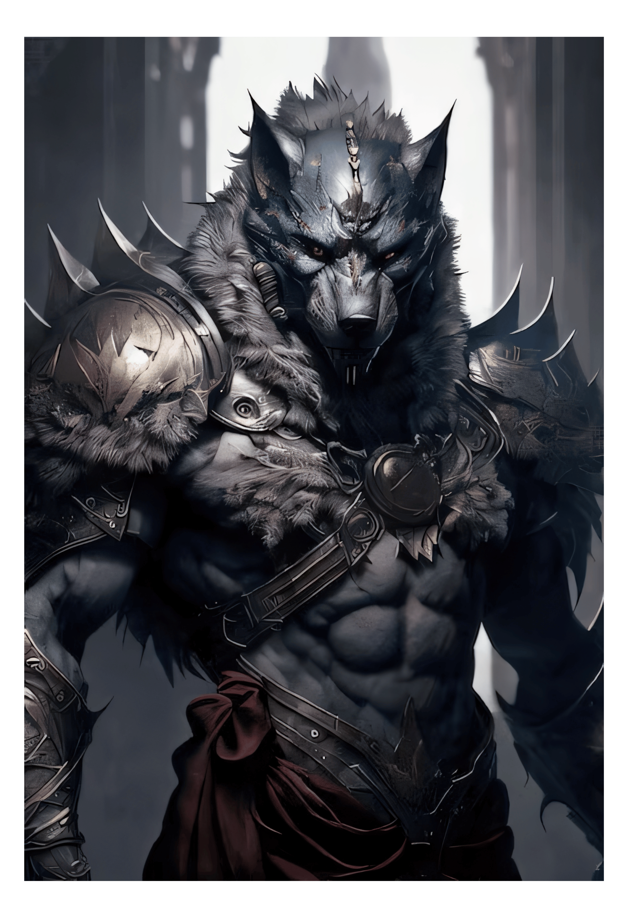 THE WOLF KING IS RETURNED 60x88 8684660336574 PVC ÇERÇEVESİZ TABLO