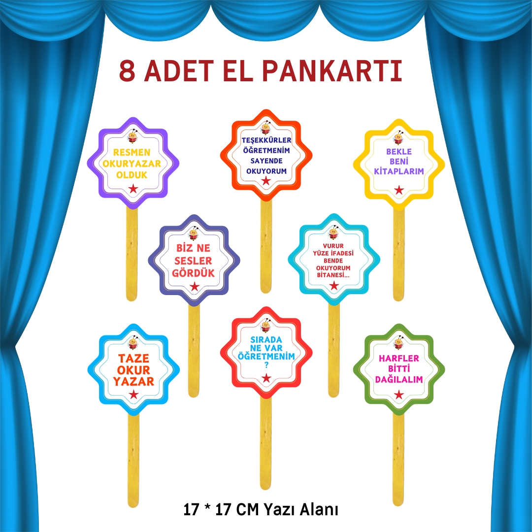 Okuma Bayramı Pano Süsü (Okuma Bayramı Hatırası yazılı) Renkli