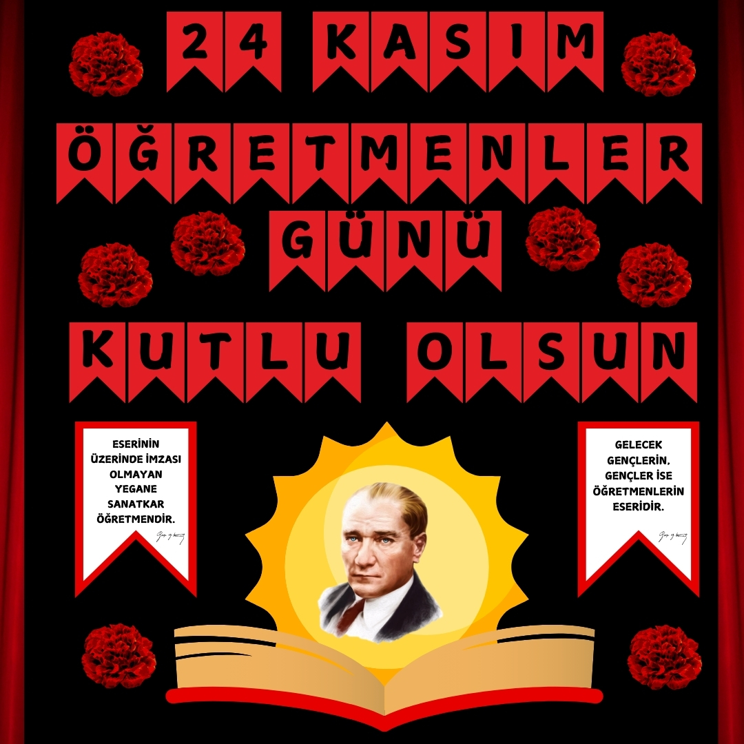 24 KASIM ÖĞRETMENLER GÜNÜ PANO SÜSÜ KİTAPLI