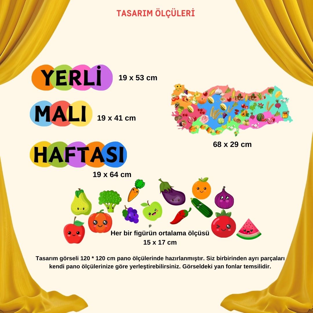 TUTUM VE YERLİ MALI HAFTASI OKUL PANO SÜSÜ 