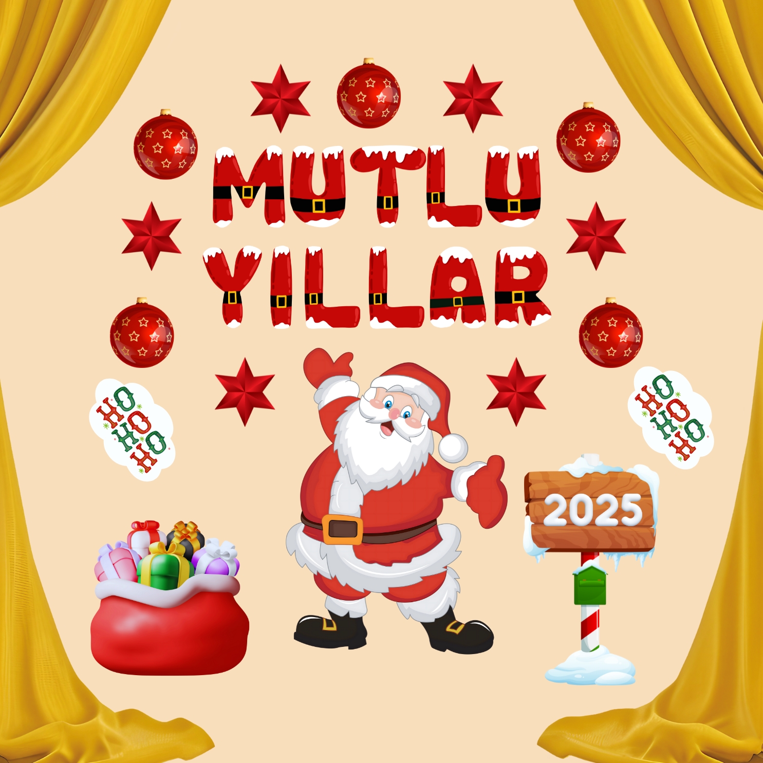 MUTLU YILLAR OKUL PANO SÜSÜ 02