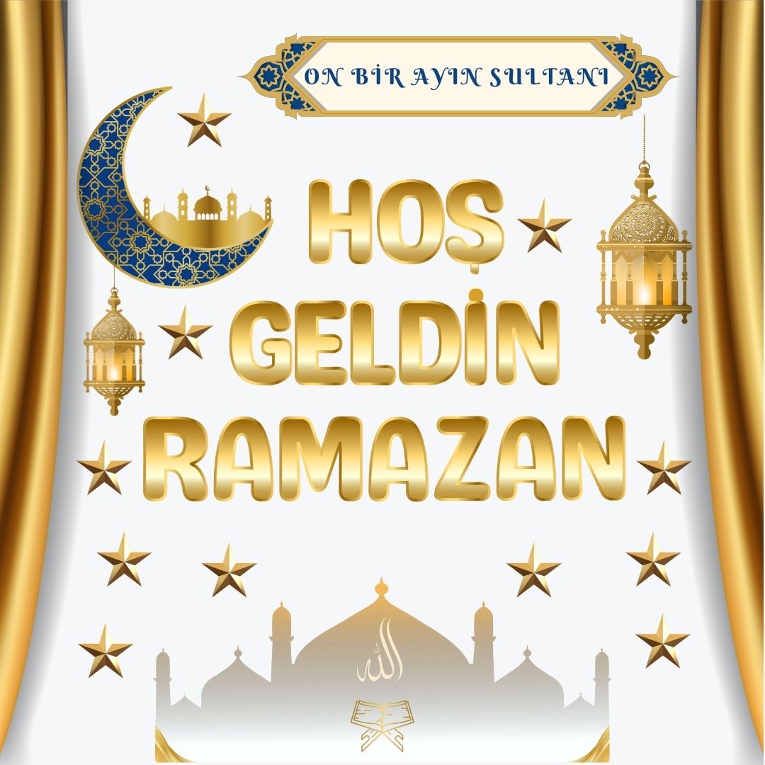 HOŞ GELDİN RAMAZAN EV OKUL DUVAR SÜSÜ