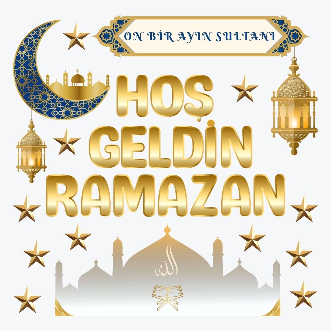 HOŞ GELDİN RAMAZAN EV OKUL DUVAR SÜSÜ