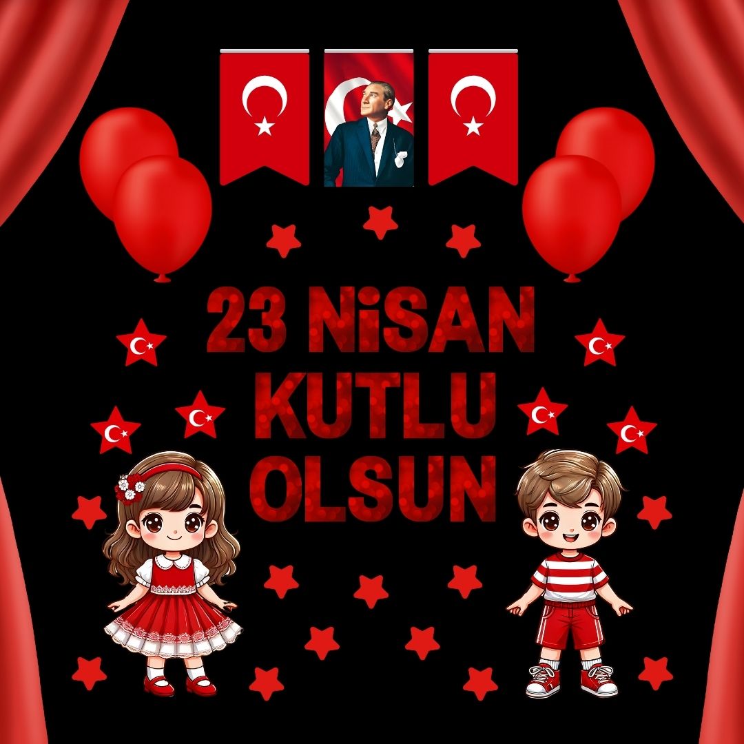23 NİSAN KUTLU OLSUN PANO SÜSÜ 23 NİSAN KUTLU OLSUN PANO SÜSÜ