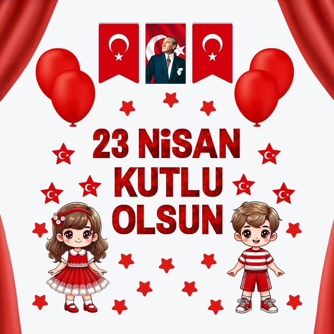 23 NİSAN KUTLU OLSUN PANO SÜSÜ 