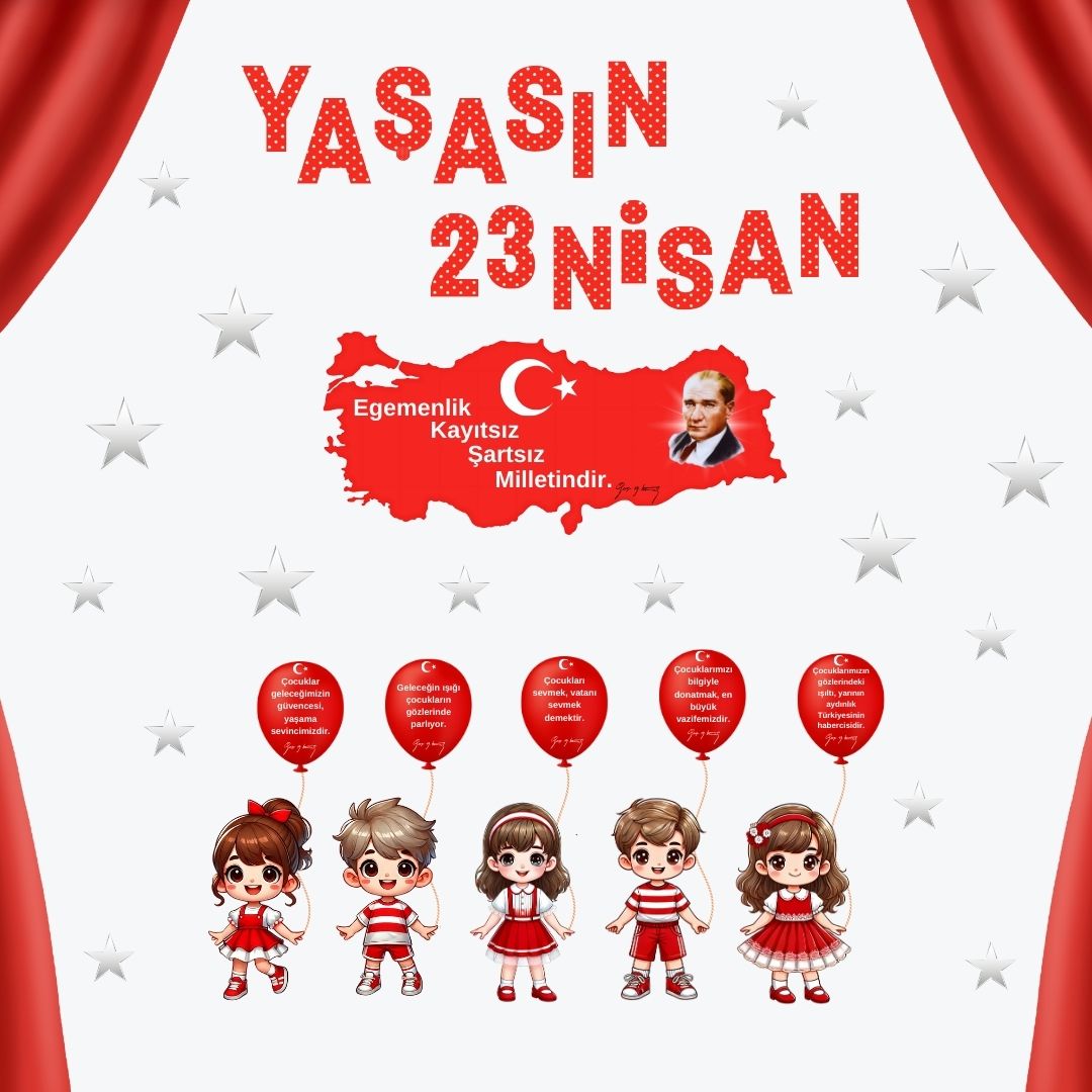 YAŞASIN 23 NİSAN PANO SÜSÜ