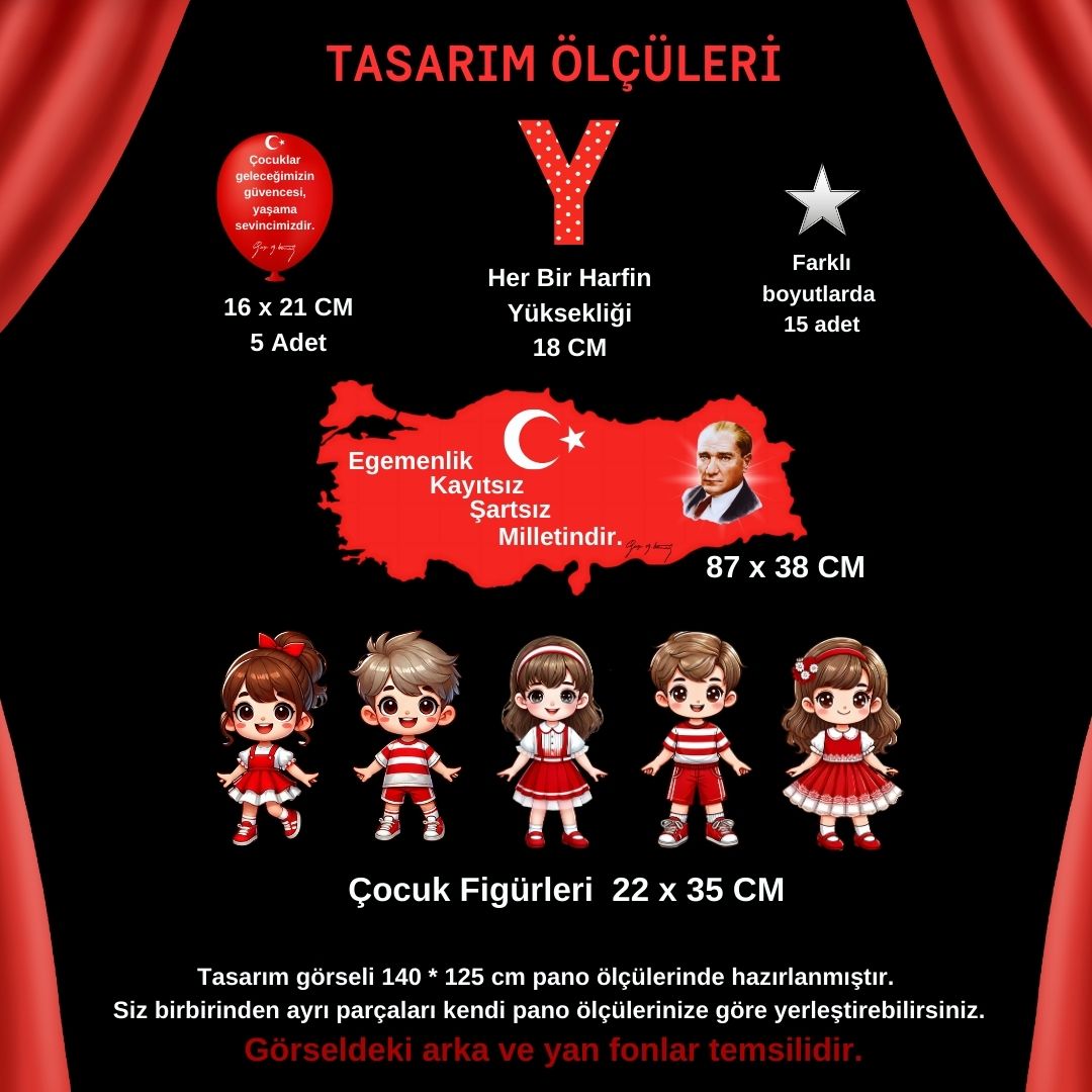 YAŞASIN 23 NİSAN PANO SÜSÜ 