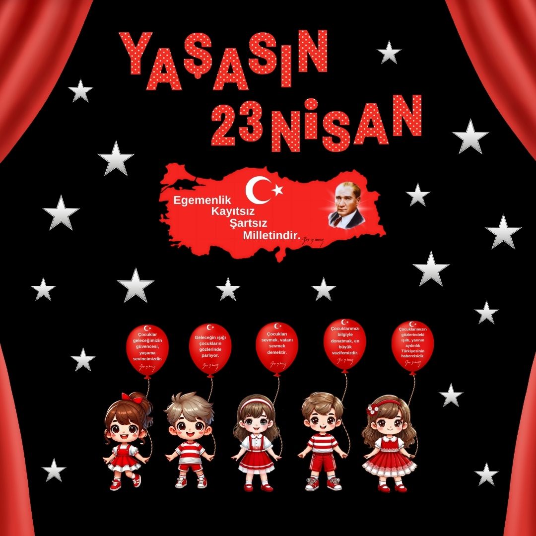 YAŞASIN 23 NİSAN PANO SÜSÜ YAŞASIN 23 NİSAN PANO SÜSÜ