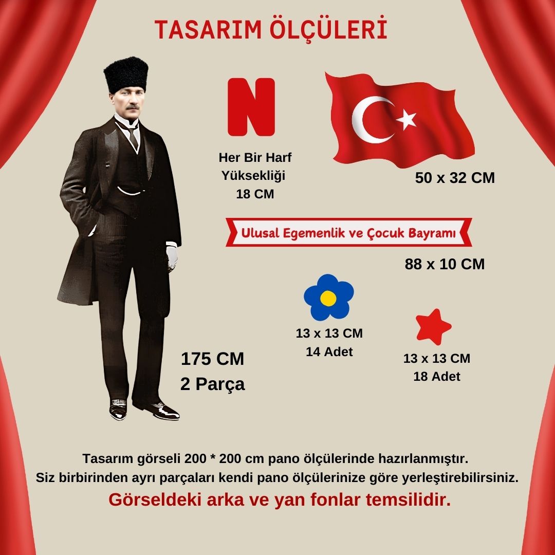 23 NİSAN HATIRASI PANO SÜSÜ