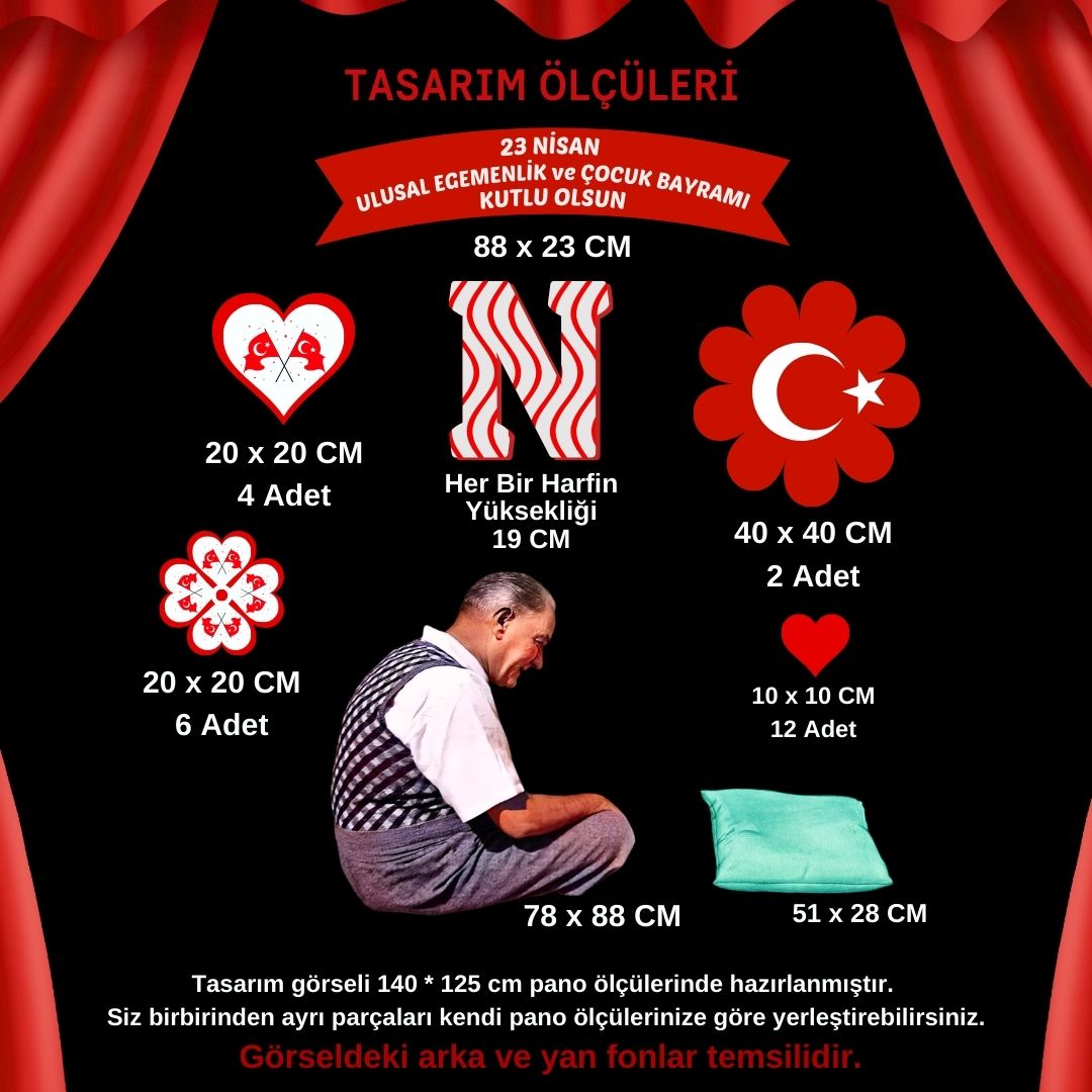 23 NİSAN HATIRASI PANO SÜSÜ 01