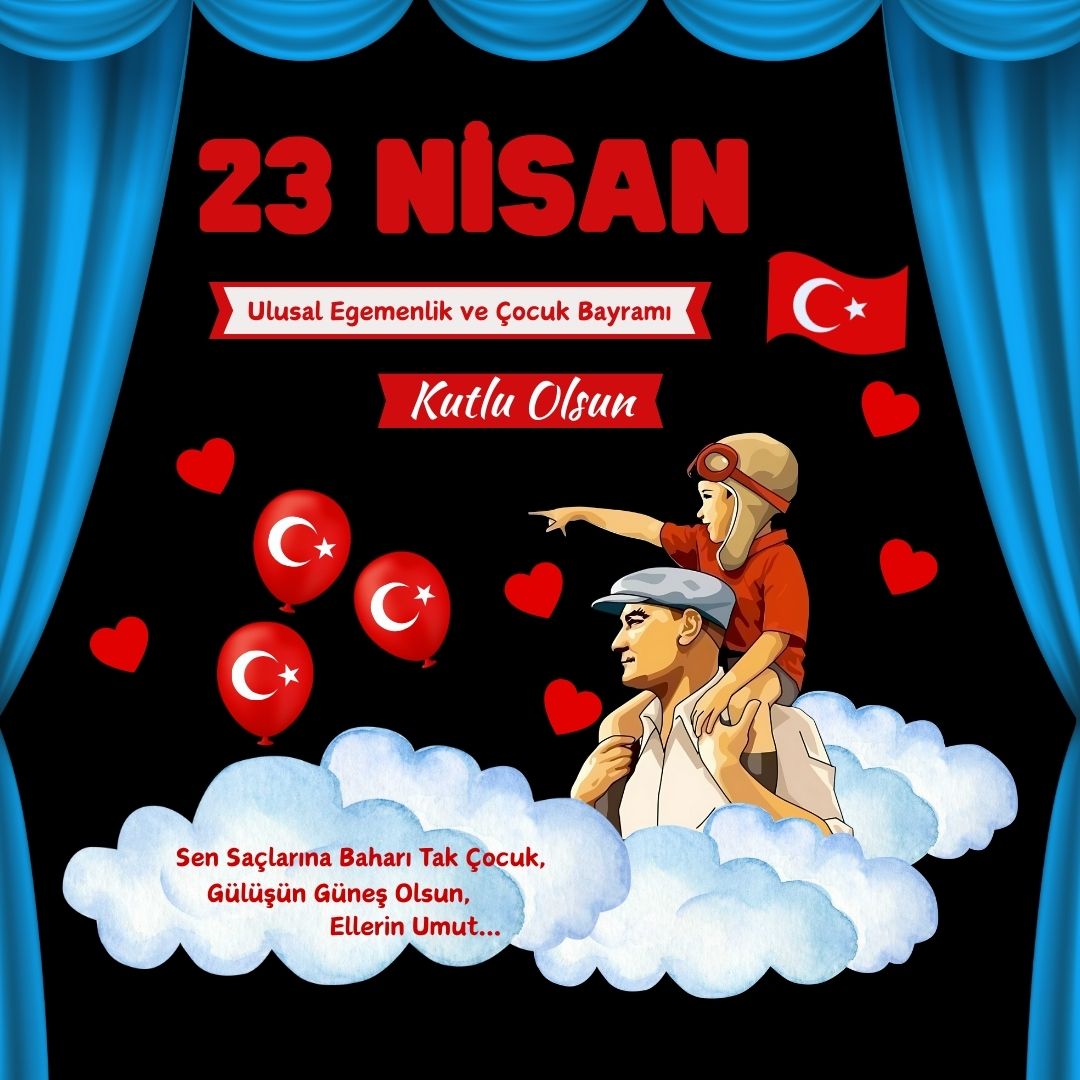 23 NİSAN ULUSAL EGEMENLİK VE ÇOCUK BAYRAMI PANO SÜSÜ