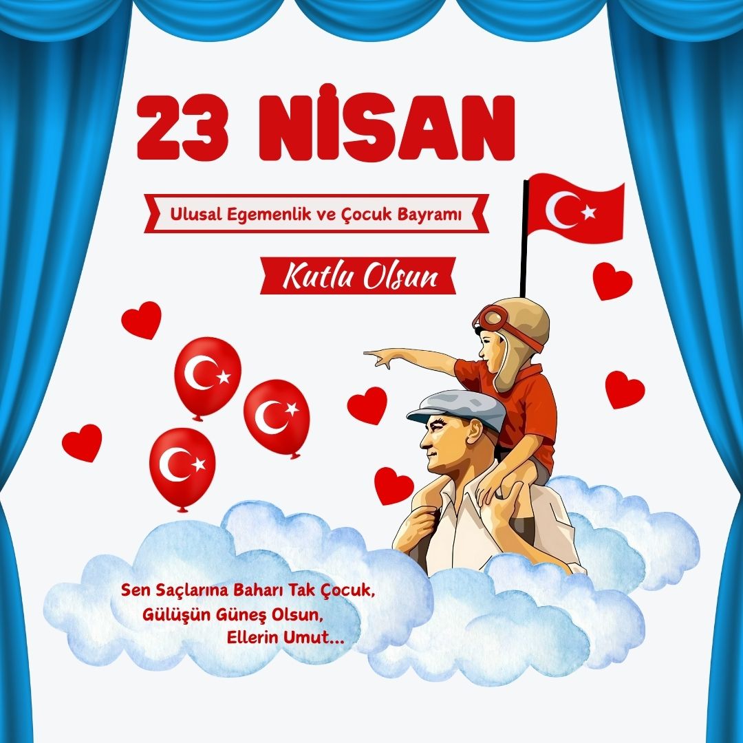 23 NİSAN ULUSAL EGEMENLİK VE ÇOCUK BAYRAMI PANO SÜSÜ 