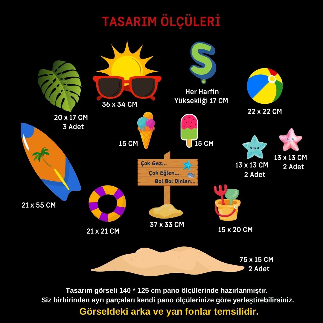 ŞİMDİ TATİL ZAMANI KARNE GÜNÜ PANO SÜSÜ (EL PANKARTI HEDİYELİ)