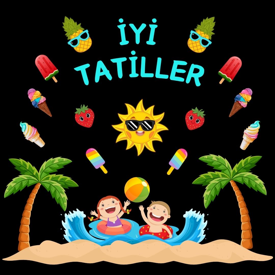 İYİ TATİLLER KARNE GÜNÜ PANO SÜSÜ