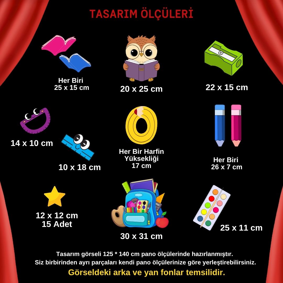 OKULDA İLK GÜNÜM PANO SÜSÜ 01