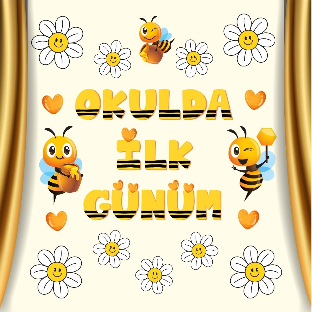 OKULDA İLK GÜNÜM PANO SÜSÜ 02