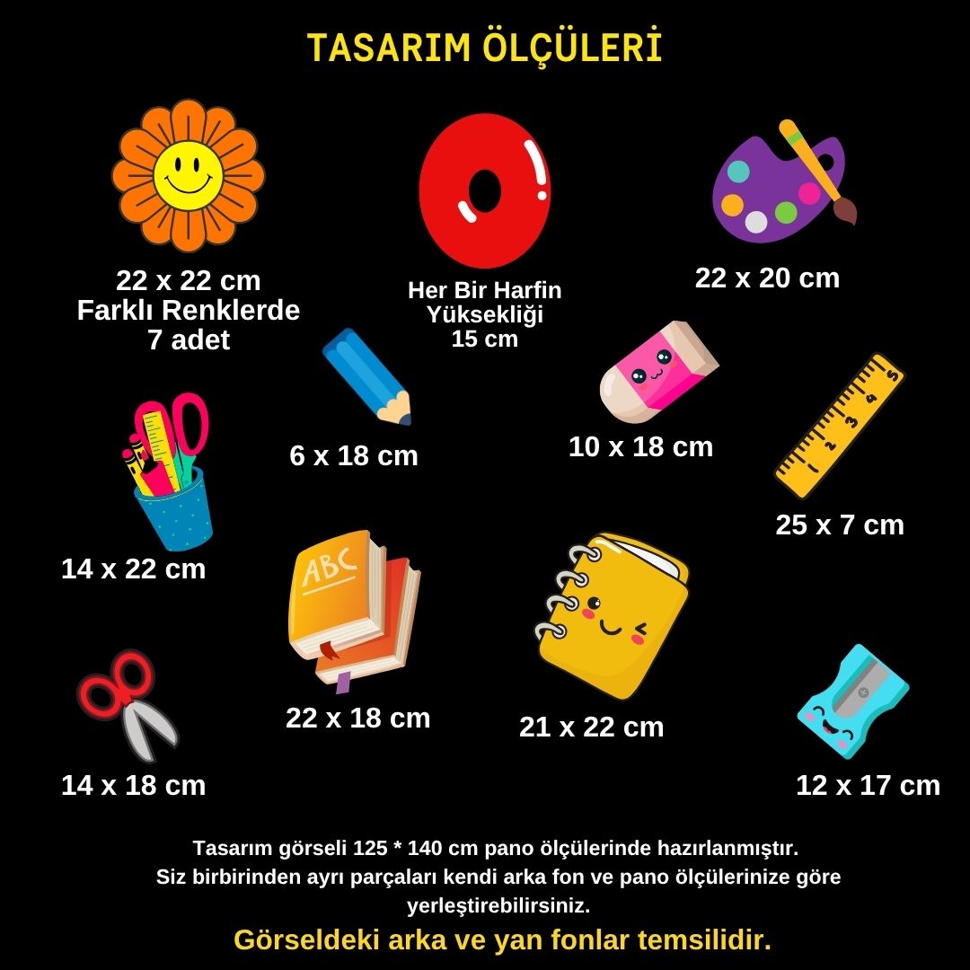 OKULUMDA İLK GÜNÜM PANO SÜSÜ