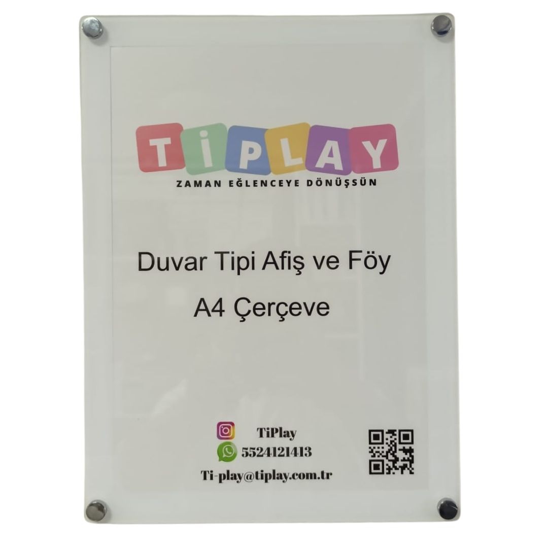 Duvar Tipi Afiş Ve Föy Çerçeve A4