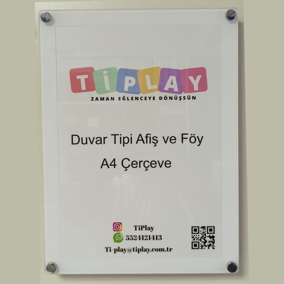 Duvar Tipi Afiş Ve Föy Çerçeve A4