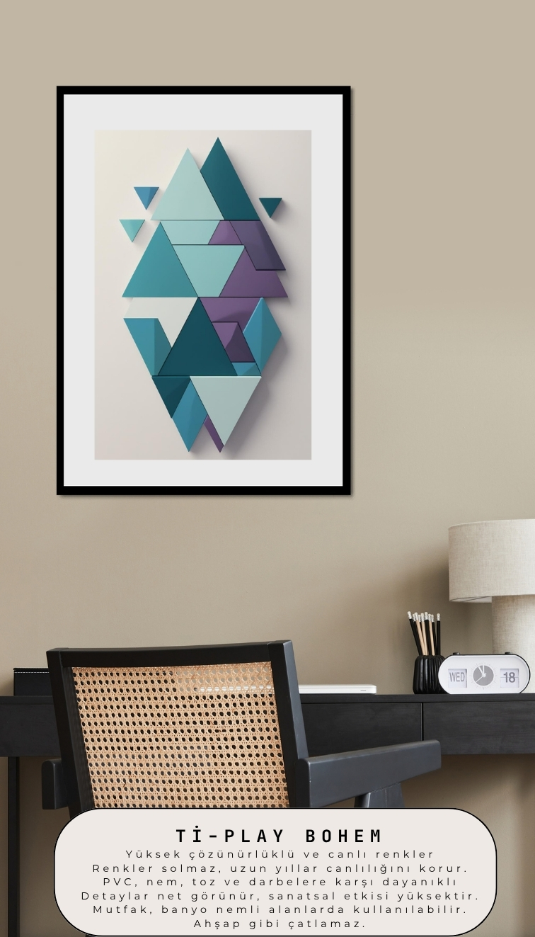 BOHEM TABLO SOYUT ÜÇGENLER, GEOMETRİK, SOYUT ÜÇGENLER BOHEM DUVAR SANATI ÇERÇEVESİZ TABLO BOHEM TABLO SOYUT ÜÇGENLER, GEOMETRİK, SOYUT ÜÇGENLER BOHEM DUVAR SANATI ÇERÇEVESİZ TABLO