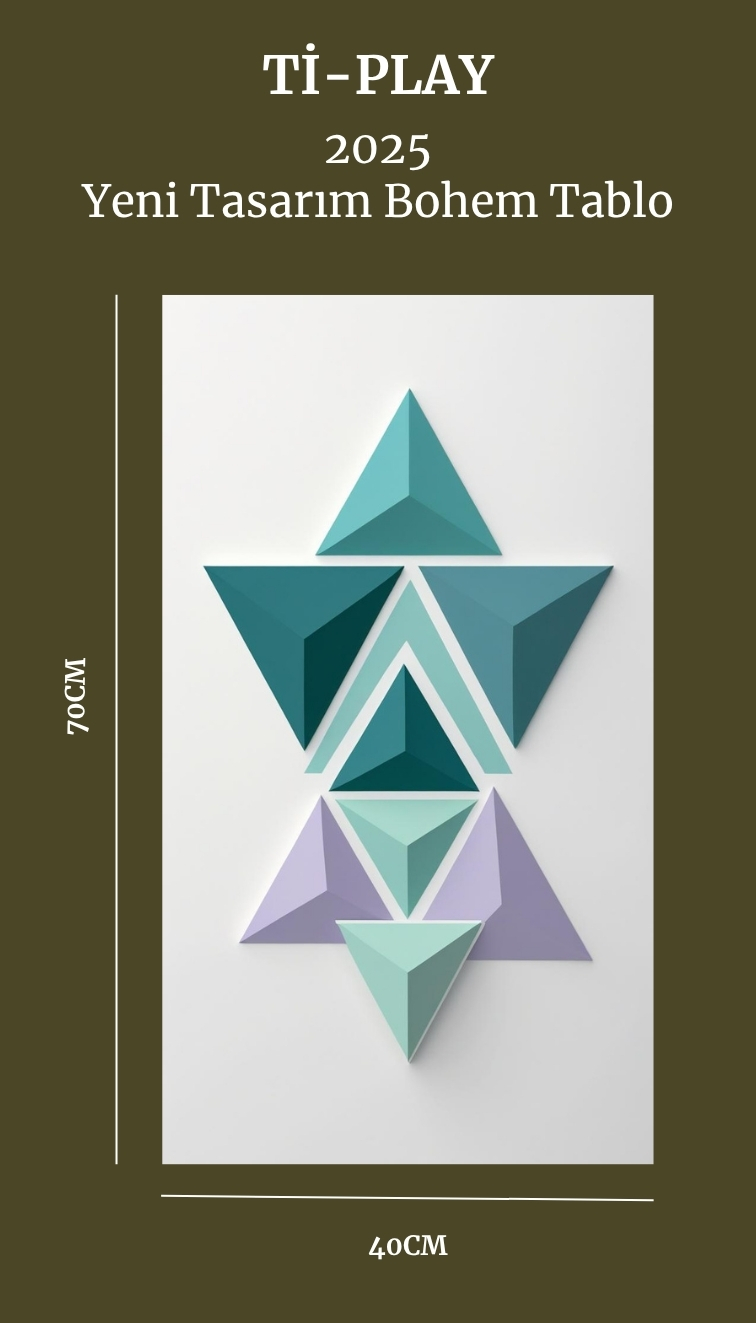 BOHEM TABLO SOYUT ÜÇGENLER, GEOMETRİK, SOYUT ÜÇGENLER BOHEM DUVAR SANATI ÇERÇEVESİZ TABLO BOHEM TABLO SOYUT ÜÇGENLER, GEOMETRİK, SOYUT ÜÇGENLER BOHEM DUVAR SANATI ÇERÇEVESİZ TABLO
