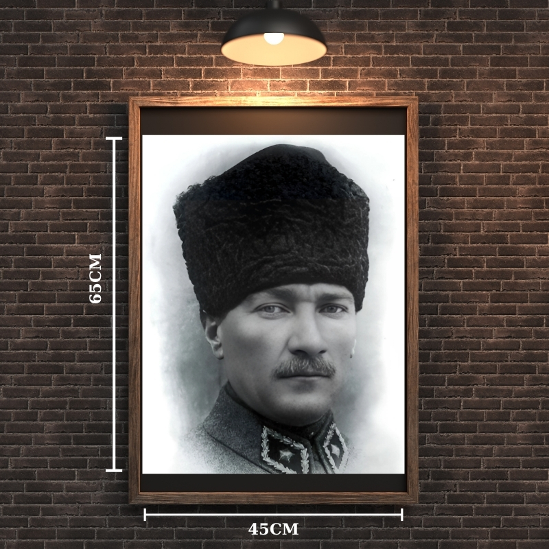 ATATÜRK TABLO SERİSİ 02 ÇERÇEVESİZ 45X65CM PVC TABLO