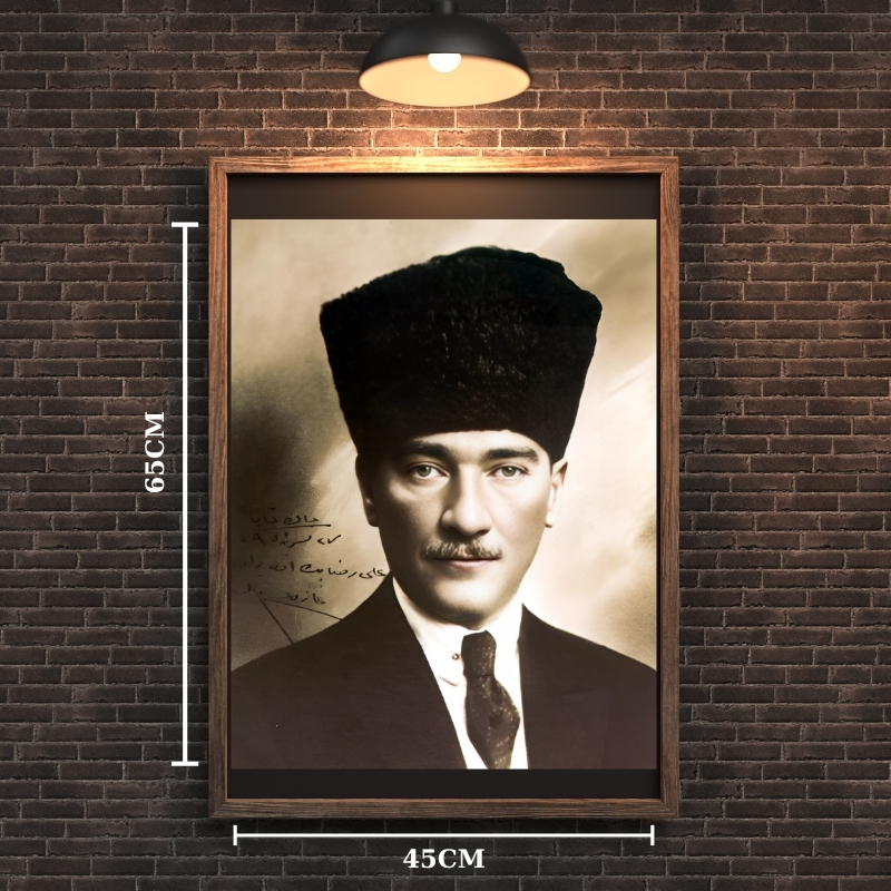 ATATÜRK TABLO SERİSİ 03 ÇERÇEVESİZ 45X65CM PVC TABLO