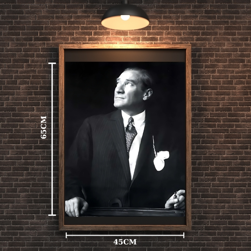 ATATÜRK TABLO SERİSİ 04 ÇERÇEVESİZ 45X65CM PVC TABLO